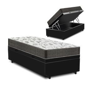 Cama-Box-Bau-Solteiro-Preta---Colchao-De-Espuma-D33---Ortobom---Iso-100-88x188x60cm-