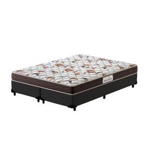 Cama-Box-Super-King-Preta---Colchao-de-Espuma-D45---Probel---Guarda-Costas-ProForce---193x203x53cm