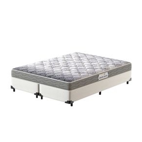 Cama-Box-Queen-Branca---Colchao-de-Espuma-D28---Probel---Guarda-Costas-Pro-Night-158x198x53cm