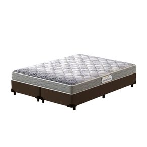 Cama-Box-Queen-Marrom---Colchao-de-Espuma-D28---Probel---Guarda-Costas-Pro-Night-158x198x53cm