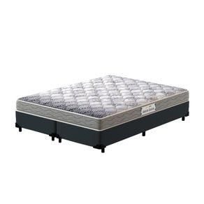 Cama-Box-Queen-Cinza---Colchao-de-Espuma-D28---Probel---Guarda-Costas-Pro-Night-158x198x53cm