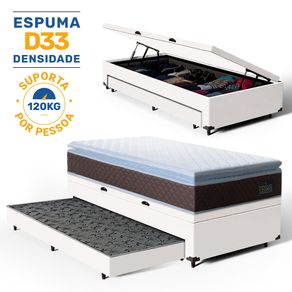 Bicama-Box-Bau-com-Colchao-Espuma-D33-Pillow-Top-Comfort-Luxo---Auxiliar-Espuma-Unique-Solteiro-88cm