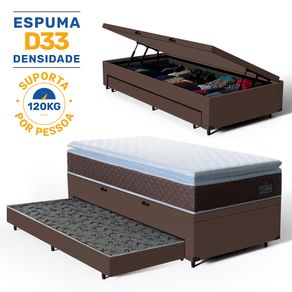 Bicama-Box-Bau-com-Colchao-Espuma-D33-Pillow-Top-Comfort-Luxo---Auxiliar-Espuma-Unique-Solteiro-88cm