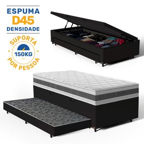 Bicama-Box-Bau-com-Colchao-Espuma-D45-Double-Face-Air-Pro-Forca-Anjos---Auxiliar-Espuma-Unique-Solteiro-88cm