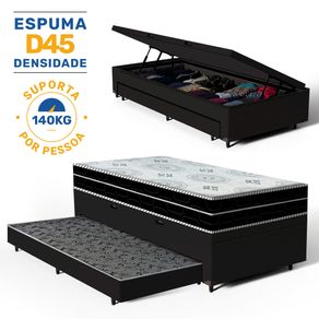 Bicama-Box-Bau-com-Colchao-Espuma-D45-Pillow-In-Anjos-OrtoConfort---Auxiliar-Espuma-Unique-Solteiro-88cm