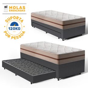Bicama-Box-com-Colchao-Classic-Molas-Pocket---Auxiliar-Espuma-Unique-Solteiro-88cm