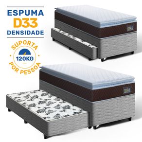 Bicama-Box-com-Colchao-de-Espuma-D33-Pillow-Top-Comfort-Luxo---Auxiliar-de-Espuma-Unique-Solteiro-88cm