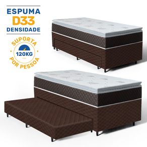 Bicama-Box-com-Colchao-Espuma-D33-Com-Pillow-Top-Nivus---Auxiliar-Espuma-Unique-Solteiro-88cm