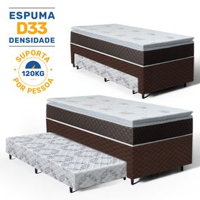 Bicama-Box-com-Colchao-Espuma-D33-Com-Pillow-Top-Nivus---Auxiliar-Espuma-Unique-Solteiro-88cm
