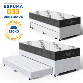 Bicama-Box-com-Colchao-Espuma-D33-Ortobom-Airtech-100---Auxiliar-Espuma-Unique-Solteiro-88cm