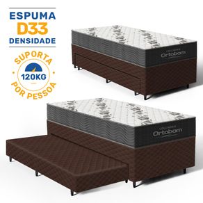 Bicama-Box-com-Colchao-Espuma-D33-Ortobom-Airtech-100---Auxiliar-Espuma-Unique-Solteiro-88cm