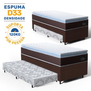Bicama-Box-com-Colchao-Espuma-D33-Pillow-Top-Comfort-Luxo---Auxiliar-Espuma-Unique-Solteiro-88cm