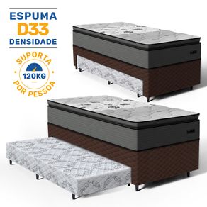 Bicama-Box-com-Colchao-Espuma-D33-Pillow-Top-Resistence---Auxiliar-Espuma-Unique-Solteiro-88cm