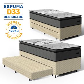Bicama-Box-com-Colchao-Espuma-D33-Pillow-Top-Resistence---Auxiliar-Espuma-Unique-Solteiro-88cm