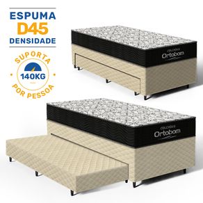 Bicama-Box-com-Colchao-Espuma-D45-Ortobom-Airtech-150---Auxiliar-Espuma-Unique-Solteiro-88cm