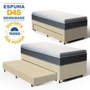 Bicama-Box-com-Colchao-Espuma-D45-Pillow-Top-Fort-Comfort---Auxiliar-Espuma-Unique-Solteiro-88cm
