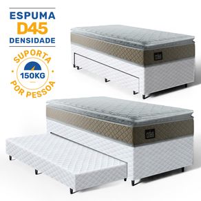Bicama-Box-com-Colchao-Espuma-D45-Strong-One-Face---Auxiliar-Espuma-Unique-Solteiro-88cm