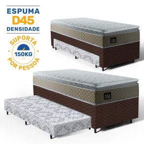 Bicama-Box-com-Colchao-Espuma-D45-Strong-One-Face---Auxiliar-Espuma-Unique-Solteiro-88cm