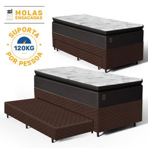 Bicama-Box-com-Colchao-Molas-Ensacadas-Com-Pillow-Top-Ravena---Auxiliar-Espuma-Unique-Solteiro-88cm