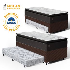 Bicama-Box-com-Colchao-Molas-Ensacadas-Com-Pillow-Top-Ravena---Auxiliar-Espuma-Unique-Solteiro-88cm