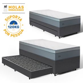Bicama-Box-com-Colchao-Molas-Ensacadas-Pillow-In-Elite---Auxiliar-Espuma-Unique-Solteiro-88cm