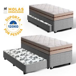 Bicama-Box-com-Colchao-Molas-Ensacadas-Solteiro-Anjos-Classic---Auxiliar-de-Molas-Unique-Solteiro-88cm