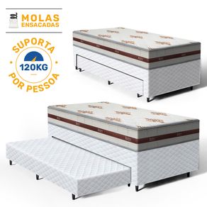 Bicama-Box-com-Colchao-Molas-Ensacadas-Solteiro-Anjos-Classic---Auxiliar-Espuma-Unique-Solteiro-88cm