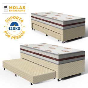 Bicama-Box-com-Colchao-Molas-Ensacadas-Solteiro-Anjos-Classic---Auxiliar-Espuma-Unique-Solteiro-88cm