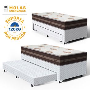 Bicama-Box-com-Colchao-Molas-Solteiro-Anjos-Classic-Pocket---Auxiliar-Espuma-Unique-Solteiro-88cm