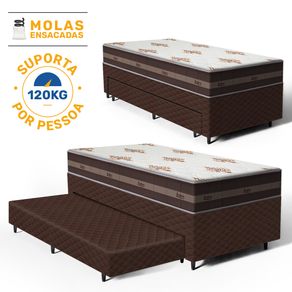 Bicama-Box-com-Colchao-Molas-Solteiro-Anjos-Classic-Pocket---Auxiliar-Espuma-Unique-Solteiro-88cm