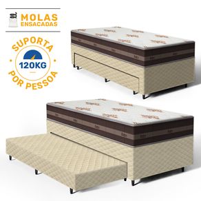 Bicama-Box-com-Colchao-Molas-Solteiro-Anjos-Classic-Pocket---Auxiliar-Espuma-Unique-Solteiro-88cm