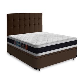Cama-Box-Bau---Cabeceira-Cassis-e-Colchao-Castor-Espuma-D45-Black-White-Double-Face-Casal-138cm