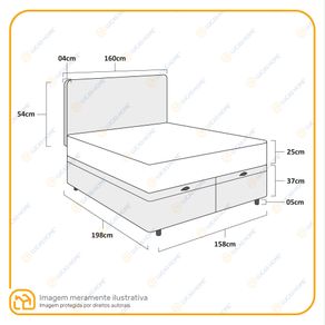 Cama-Box-Bau---Cabeceira-Cassis-e-Colchao-Ortobom-AirTech-SpringPocket-Queen-158cm