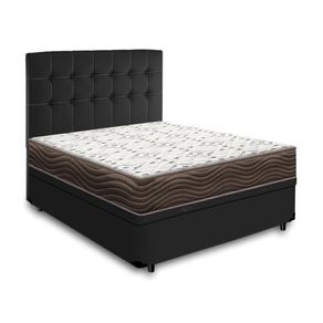 Cama-Box-Bau---Cabeceira-Cassis-e-Colchao-Ortobom-Espuma-D45-Iso-150-Casal-138cm