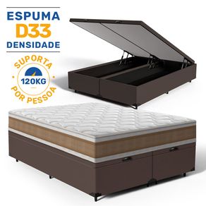 Cama-Box-Bau-com-Colchao-de-Espuma-D33-Anjos-Double-Face-Air-Pro-Forca-Queen-158cm