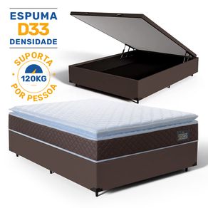 Cama-Box-Bau-com-Colchao-de-Espuma-D33-Pillow-Top-Comfort-Luxo-Casal-138cm
