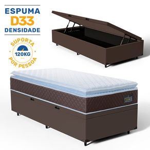 Cama-Box-Bau-com-Colchao-de-Espuma-D33-Pillow-Top-Comfort-Luxo-Solteiro-88cm