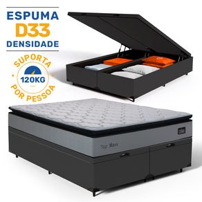 Cama-Box-Bau-com-Colchao-de-Espuma-D33-Pillow-Top-Maxx-Queen-158cm
