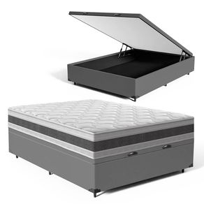 Cama-Box-Bau-com-Colchao-de-Espuma-D45-Anjos-Double-Face-Air-Pro-Forca-Casal-138cm