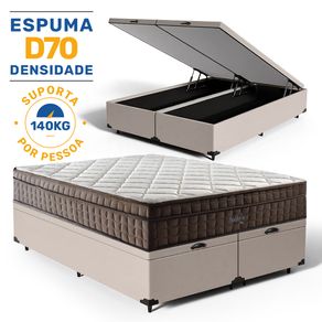 Cama-Box-Bau-com-Colchao-de-Espuma-D70-Anjos-Pillow-In-Ultra-Dream-Queen-158cm