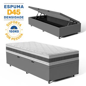 Cama-Box-Bau-com-Colchao-de-Espuma-D45-Anjos-Double-Face-Air-Pro-Forca-Solteiro-88cm