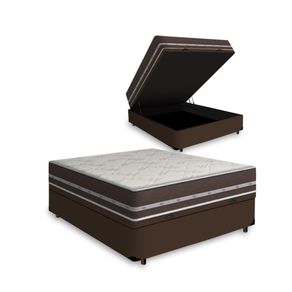 Cama-Box-Bau-com-Colchao-de-molas-Anjos-Classic-Pocket-Casal-138cm