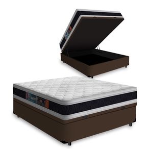 Cama-Box-Bau-com-Colchao-de-Espuma-D45-Castor-Black-White-Double-Face-Casal-138cm