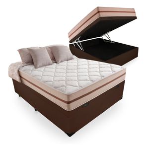 Cama-Box-Bau-com-Colchao-de-Molas-Ensacadas-Anjos-Classic-Casal-138cm