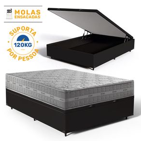 Cama-Box-Bau-com-Colchao-de-Molas-Ensacadas-Anjos-Ultra-Spring-Casal-138cm