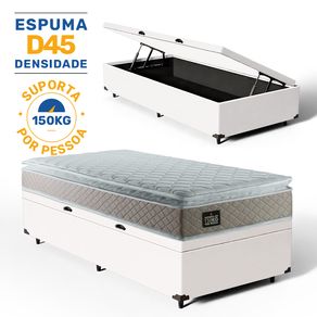 Cama-Box-Bau-com-Colchao-de-Espuma-D45-Pillow-Top-Strong-Solteiro-88cm