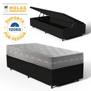 Cama-Box-Bau-com-Colchao-de-Molas-Ensacadas-Anjos-Ultra-Spring-Solteiro-88cm
