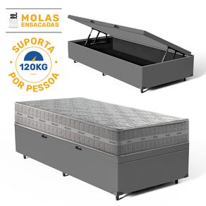 Cama-Box-Bau-com-Colchao-de-Molas-Ensacadas-Anjos-Ultra-Spring-Solteiro-88cm