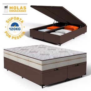 Cama-Box-Bau-com-Colchao-de-Molas-Ensacadas-Luxury-Queen-158cm