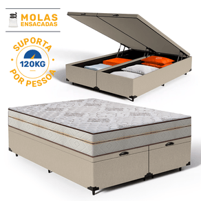 Cama-Box-Bau-com-Colchao-de-Molas-Ensacadas-Luxury-Queen-158cm